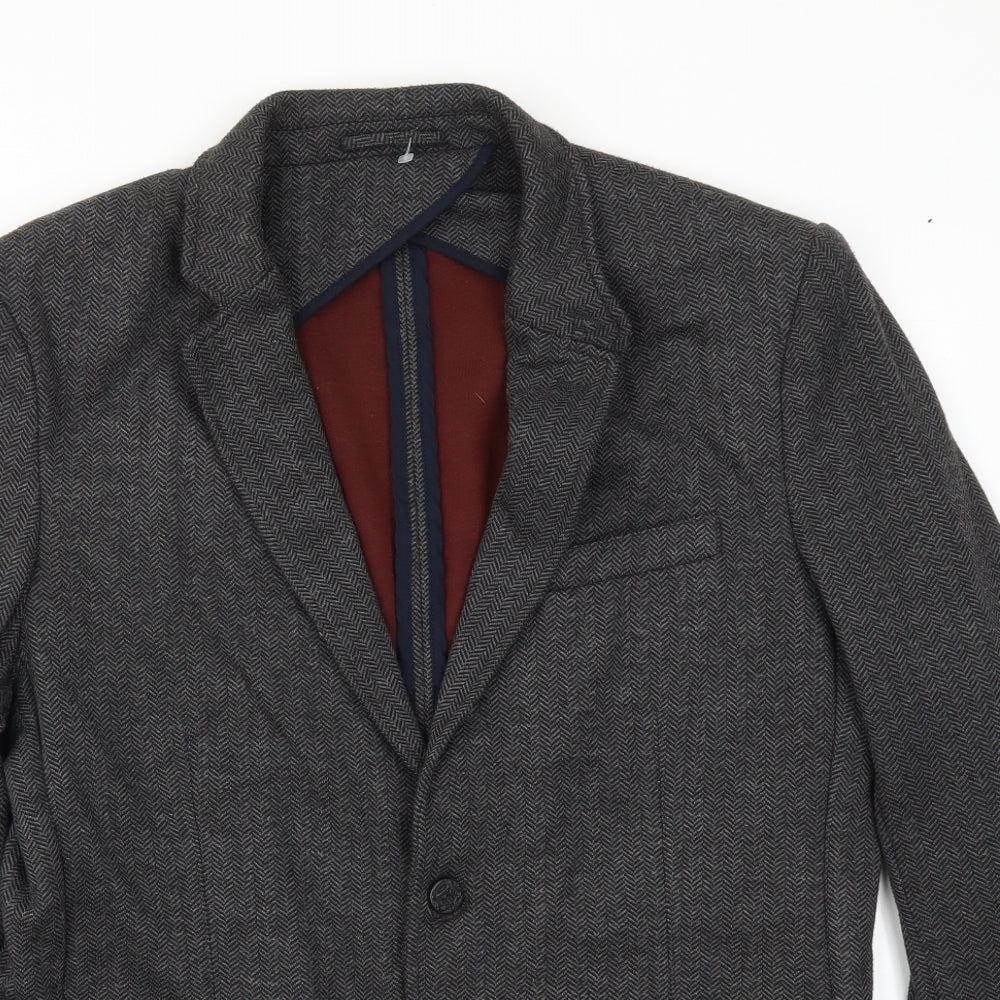 Zara Mens Grey   Jacket Blazer Size 44