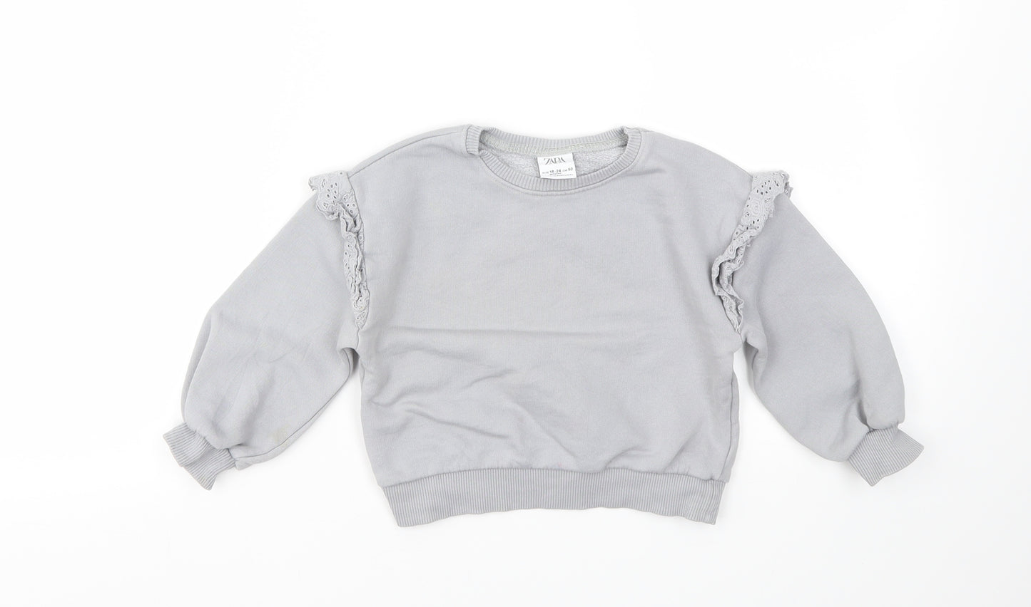 Zara Girls Blue   Pullover Jumper Size 18-24 Months