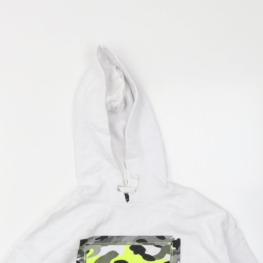 New Look Girls White Geometric  Pullover Jumper Size 10-11 Years