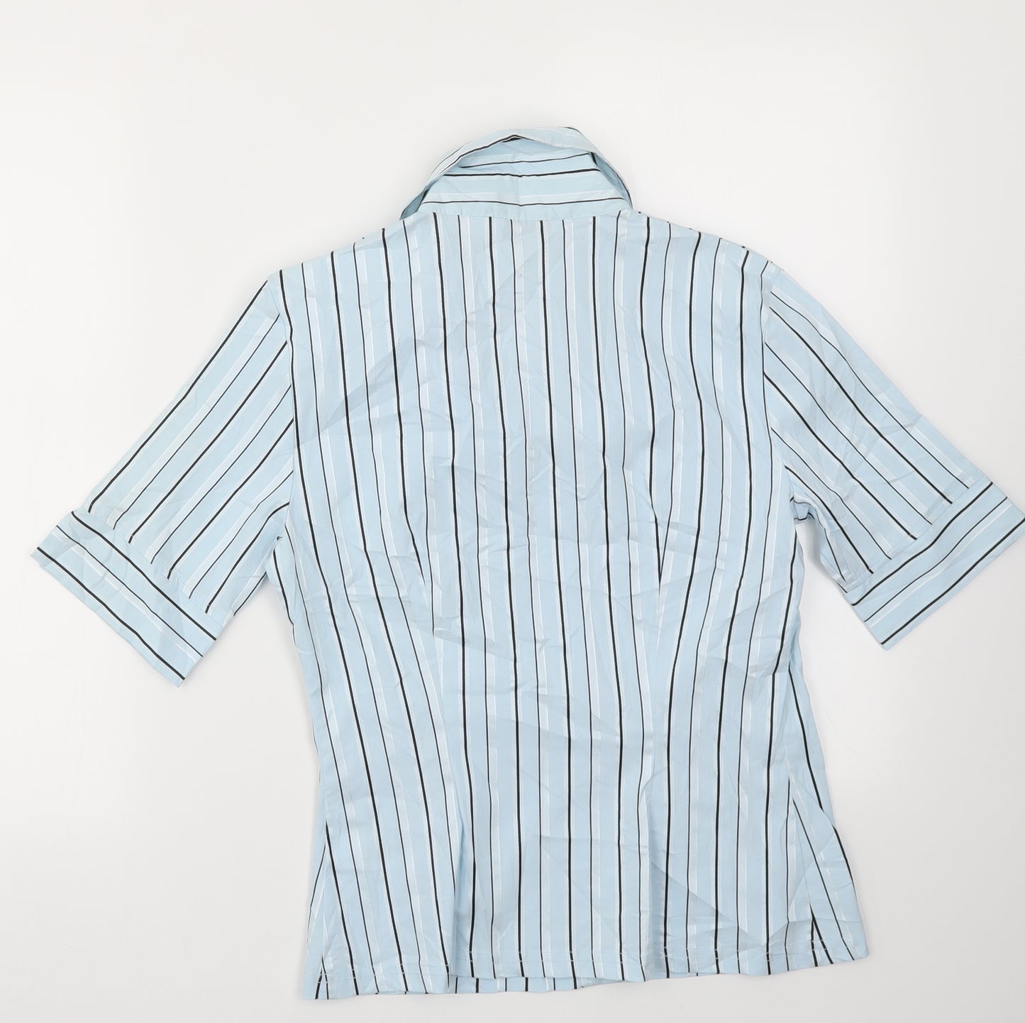 NEXT Womens Blue Striped  Basic T-Shirt Size 12