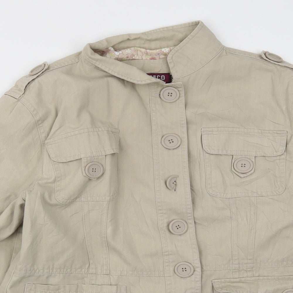 Denim Womens Beige   Jacket Coat Size 12