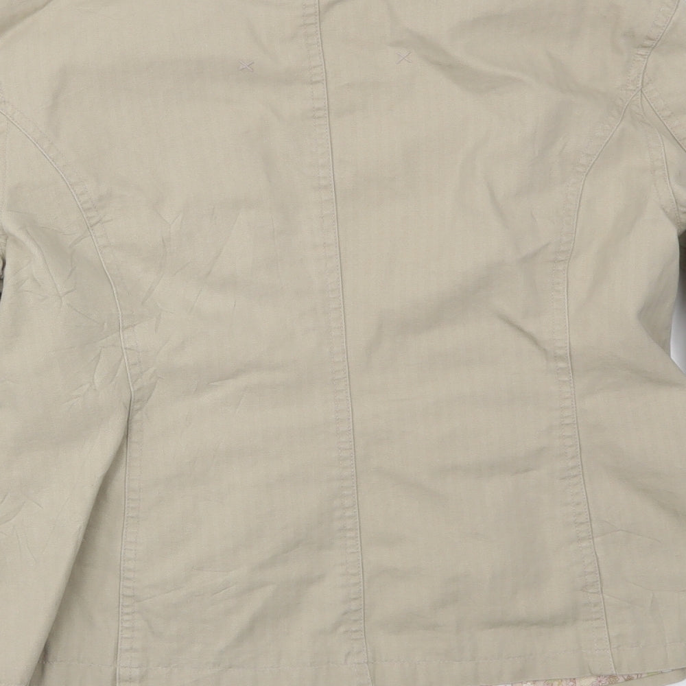 Denim Womens Beige   Jacket Coat Size 12