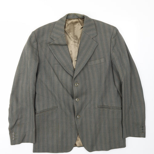 Supreme Mens Brown Striped  Jacket Blazer Size 42