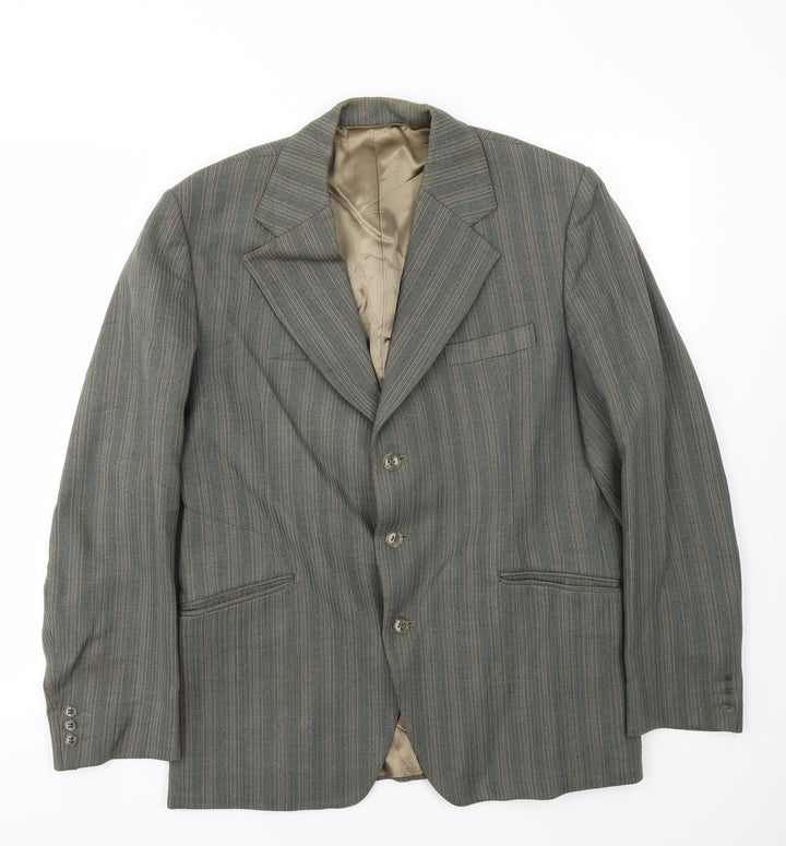 Supreme Mens Brown Striped Jacket Blazer Size 42
