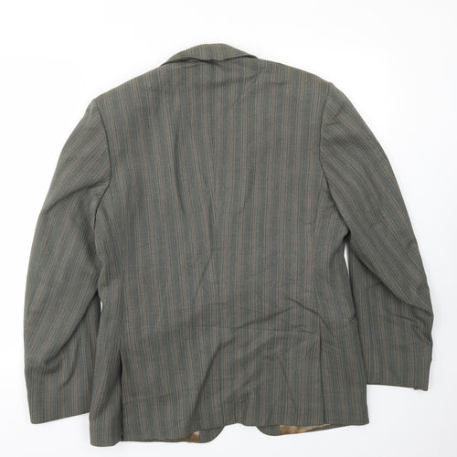 Supreme Mens Brown Striped  Jacket Blazer Size 42
