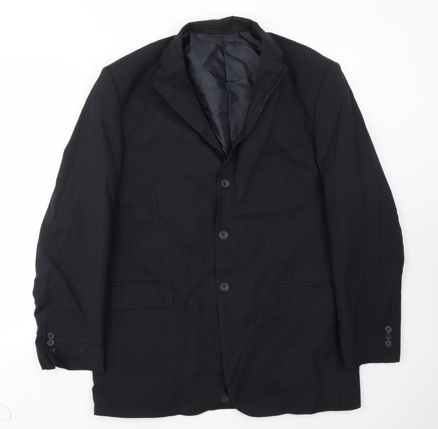 M&S Mens Blue Striped  Jacket Blazer Size 42