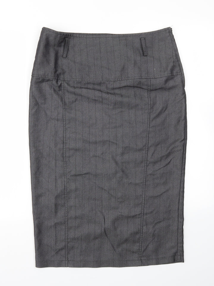 My Collection Womens Grey   A-Line Skirt Size 14