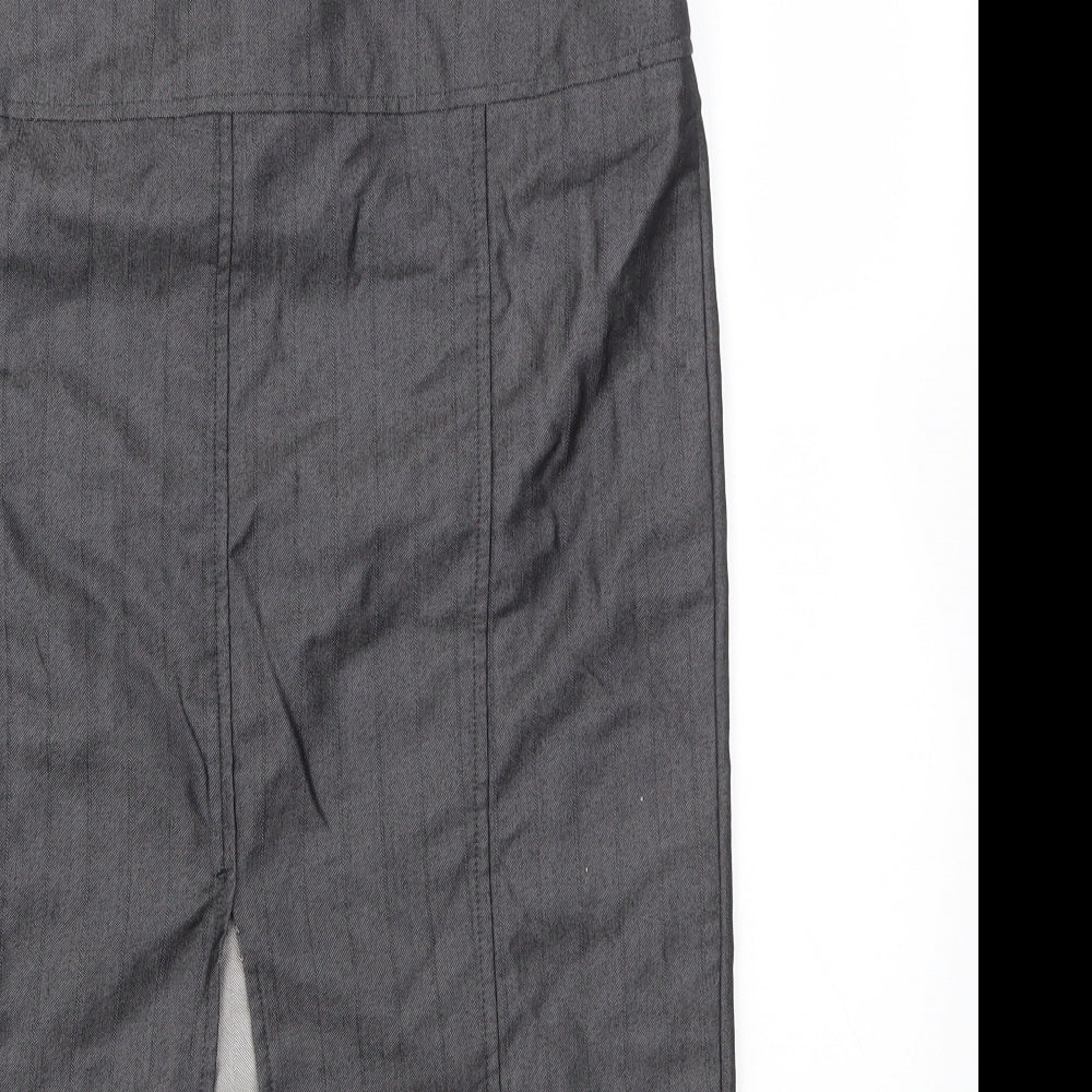 My Collection Womens Grey   A-Line Skirt Size 14