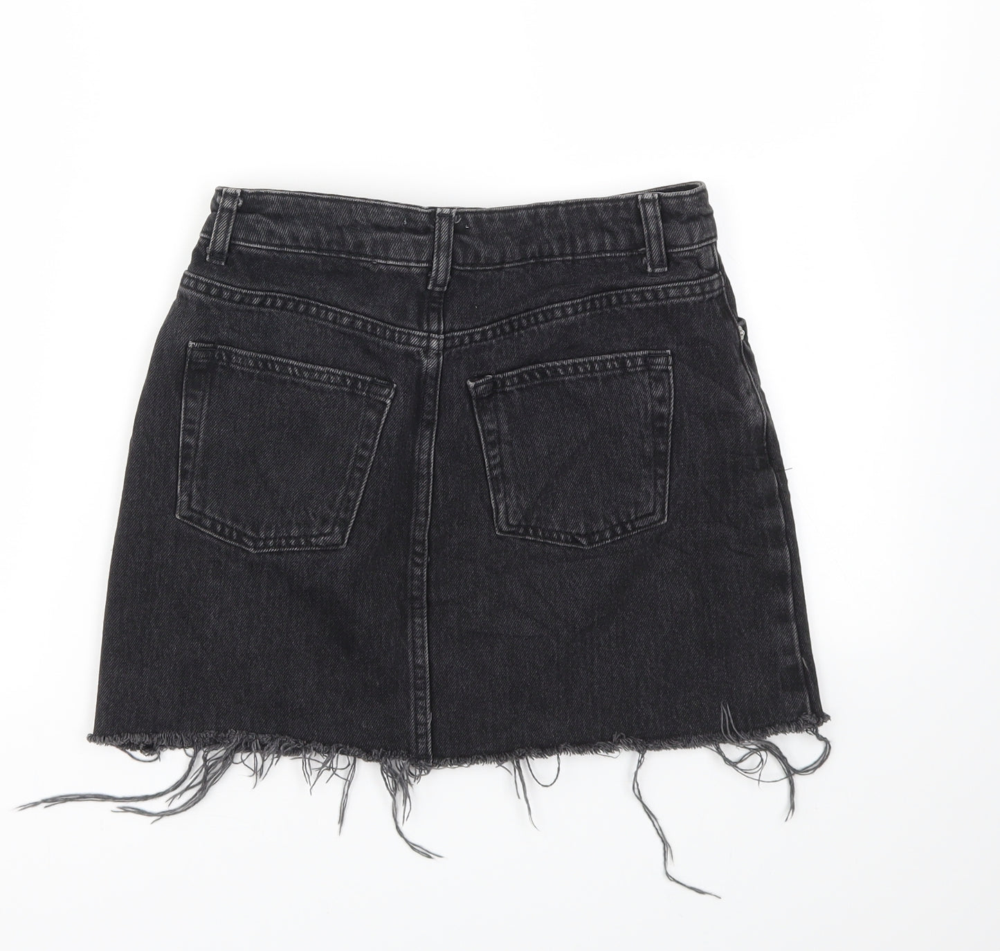 Topshop Womens Black   A-Line Skirt Size 8