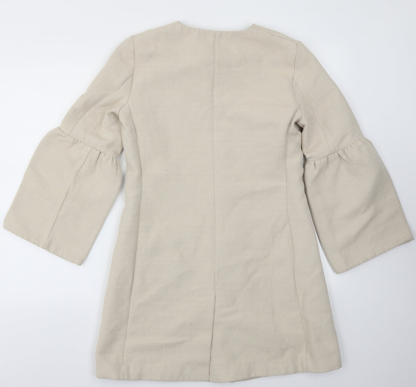 H&M Womens Beige   Jacket Coat Size 6