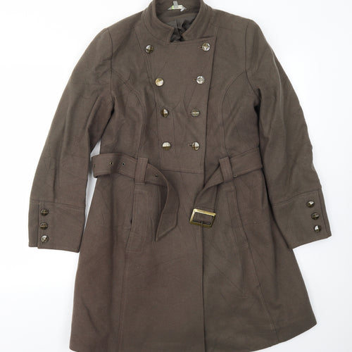M&S Womens Brown   Jacket Coat Size 12