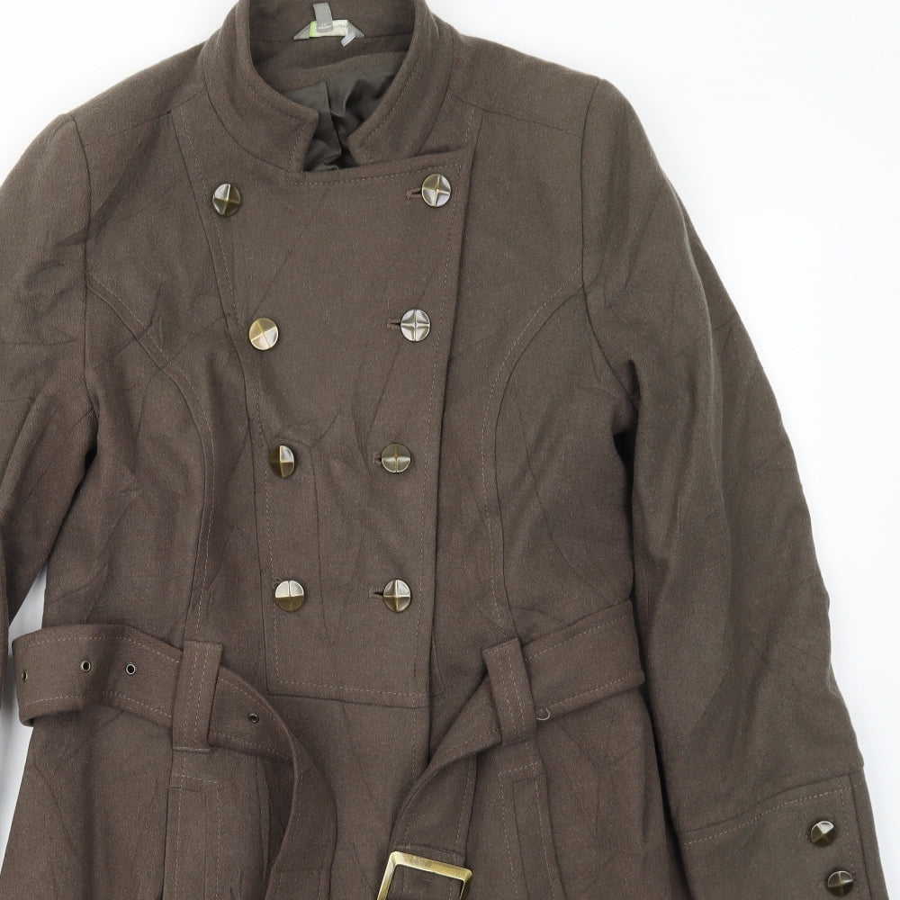 M&S Womens Brown   Jacket Coat Size 12