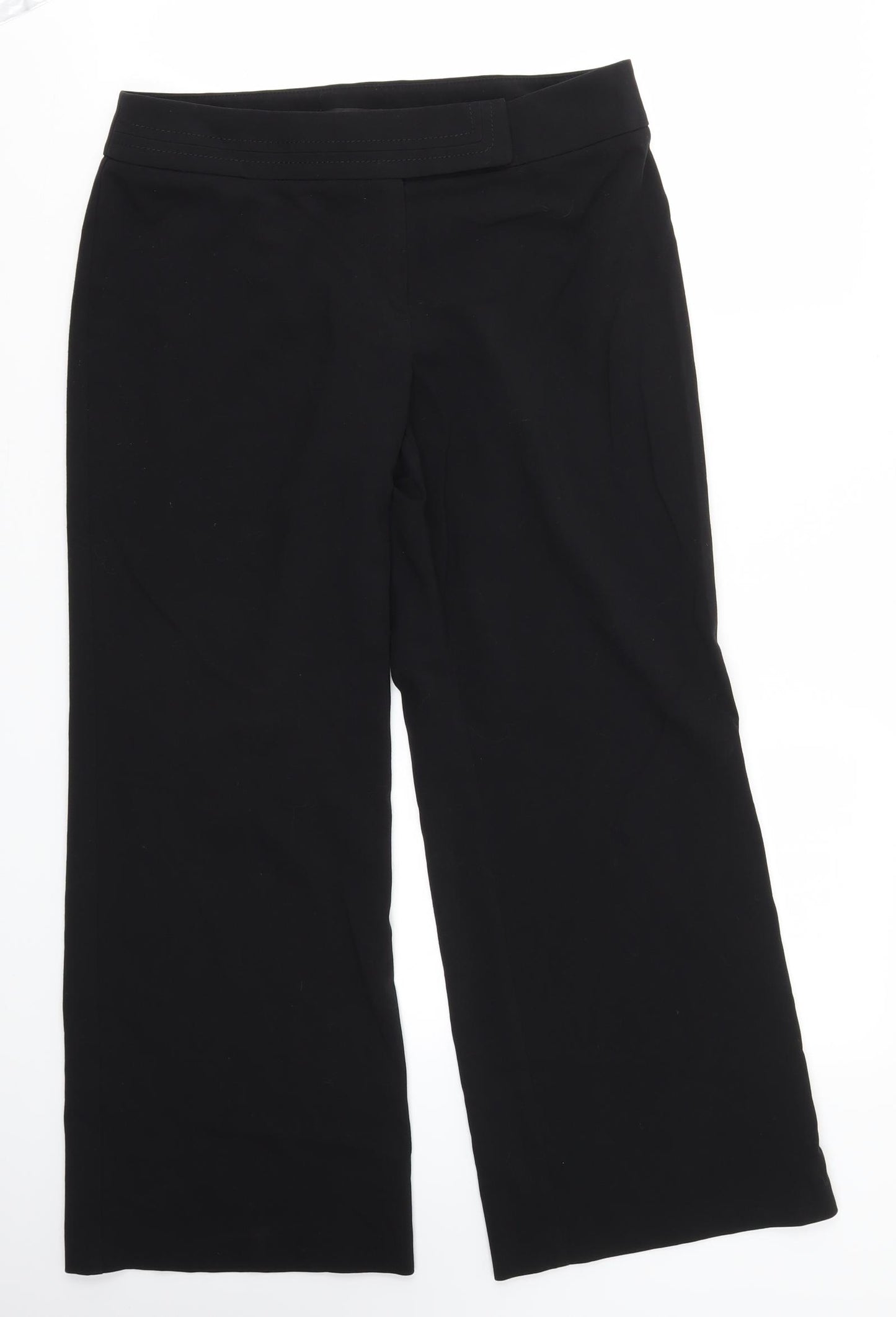 M&S Womens Black   Trousers  Size 12 L27 in