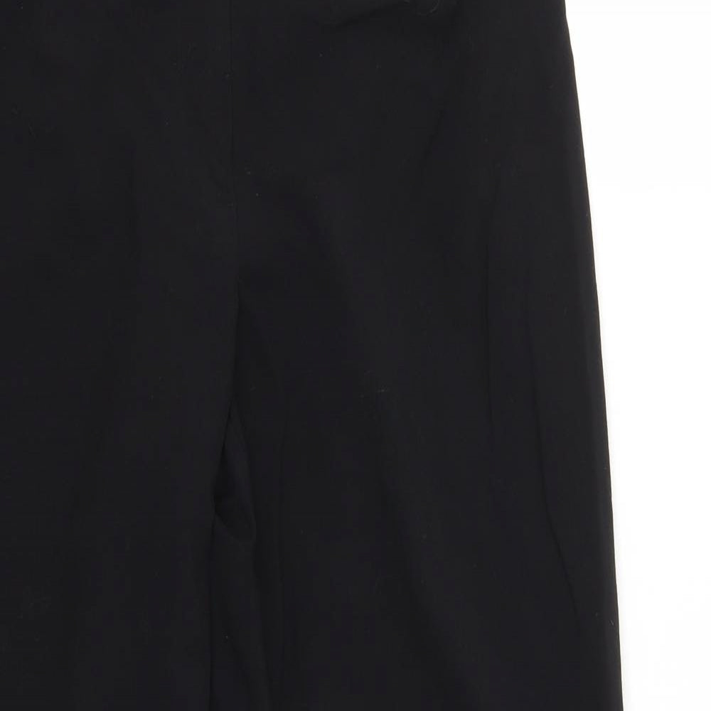 M&S Womens Black   Trousers  Size 12 L27 in