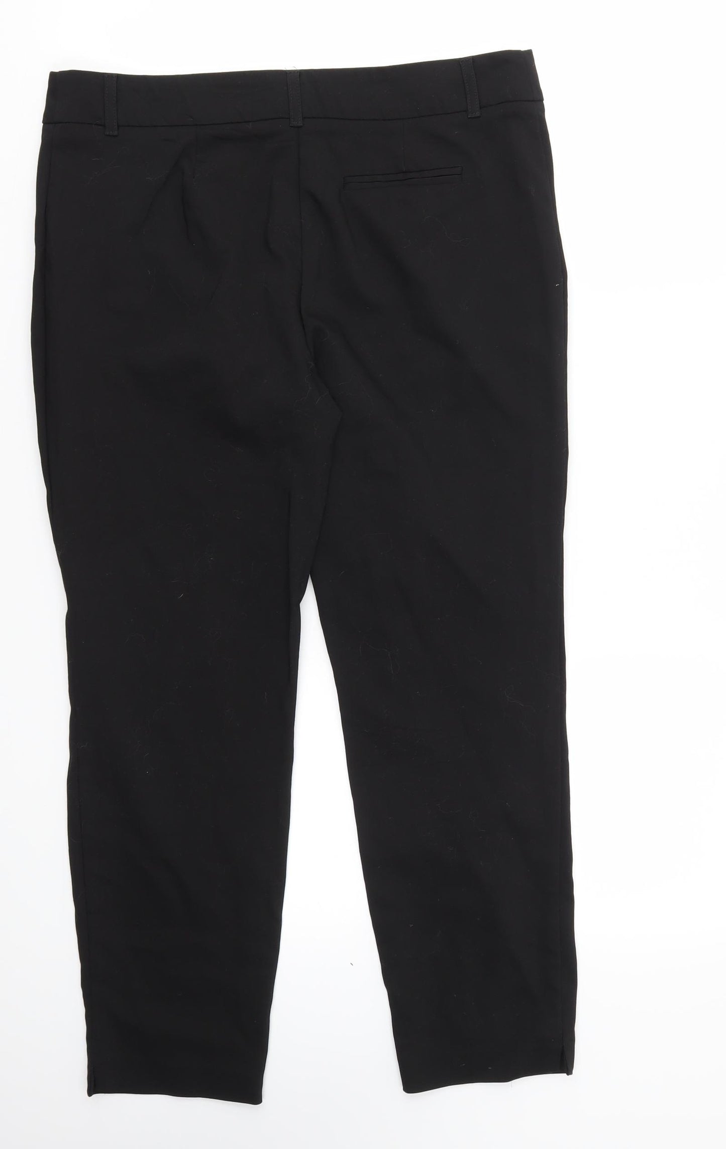 Papaya Womens Black   Trousers  Size 14 L26 in