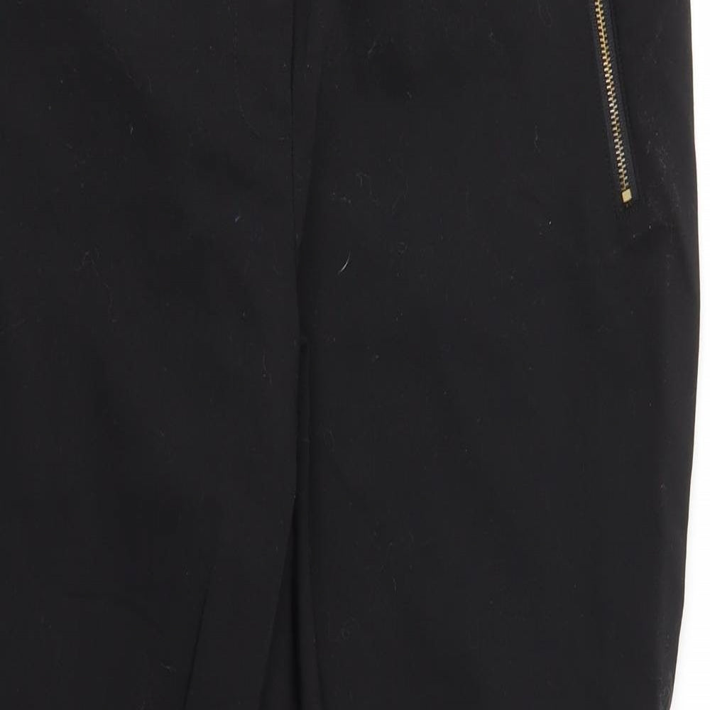 Papaya Womens Black   Trousers  Size 14 L26 in