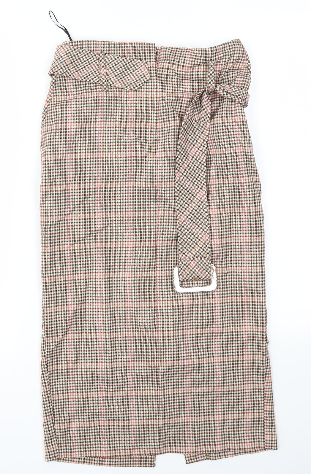 NEXT Womens Pink Check  A-Line Skirt Size 6