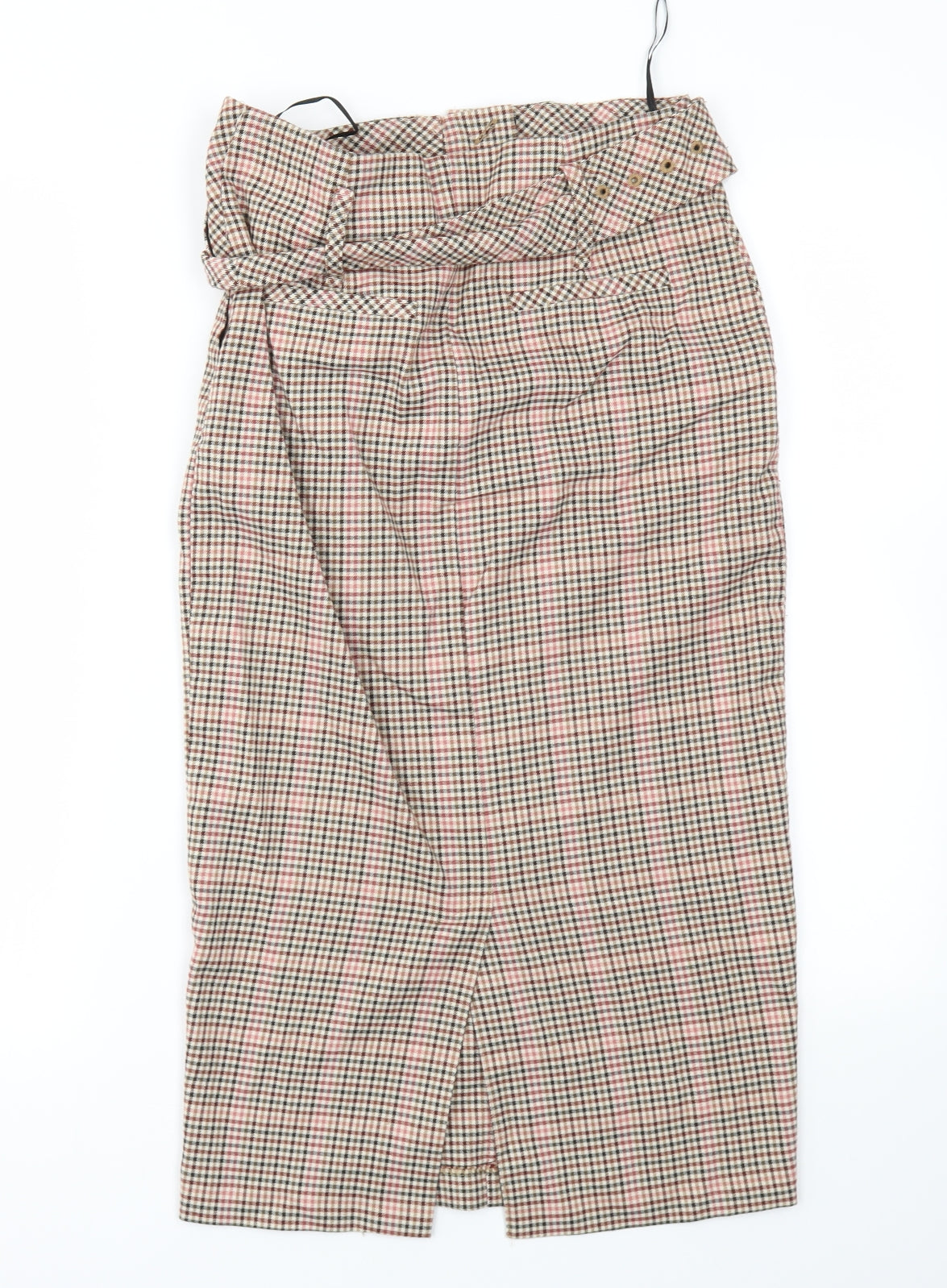 NEXT Womens Pink Check  A-Line Skirt Size 6