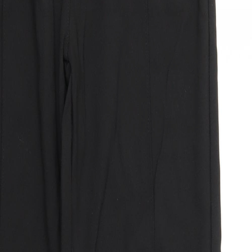 PRETTYLITTLETHING Womens Black   Trousers  Size 8 L33 in