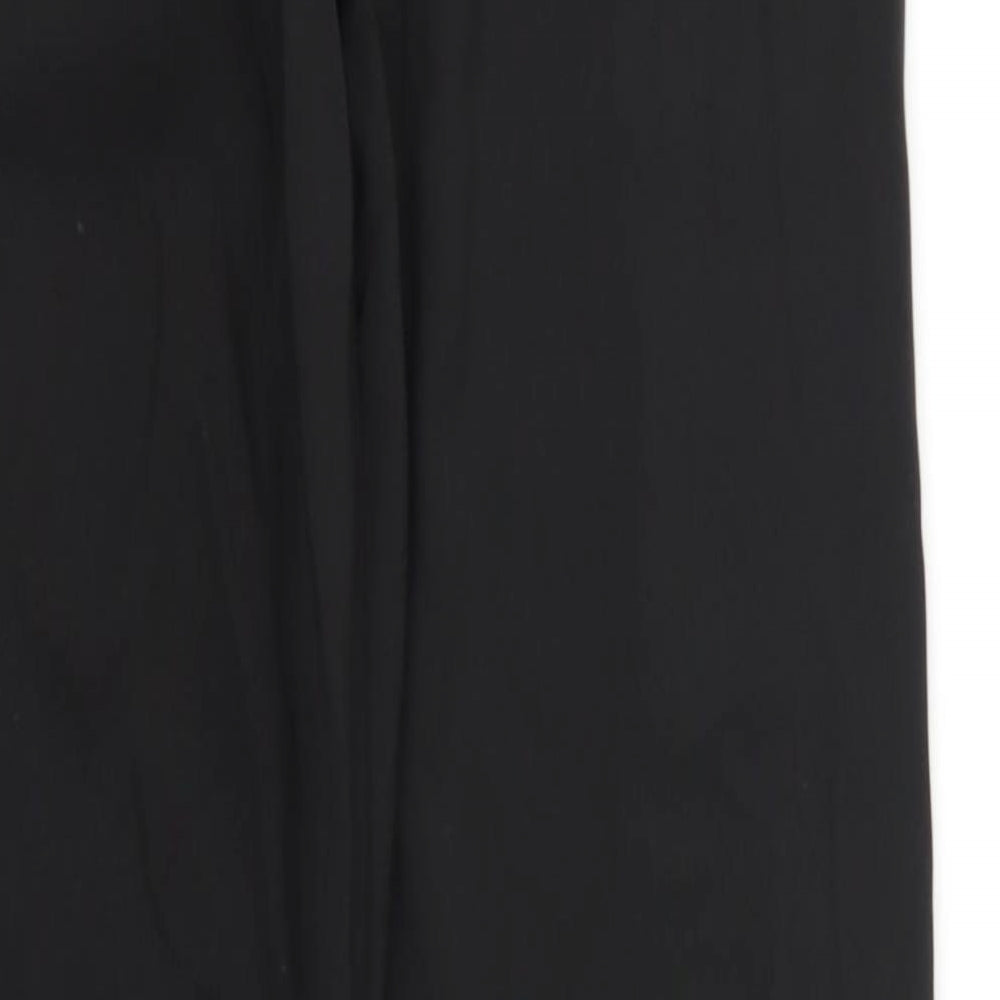 PRETTYLITTLETHING Womens Black   Trousers  Size 8 L33 in