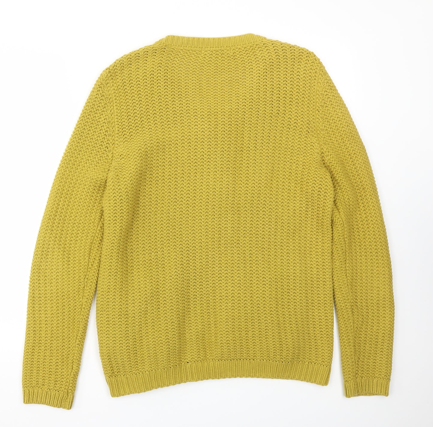 M&S Womens Yellow   Full Zip Jumper Size 16