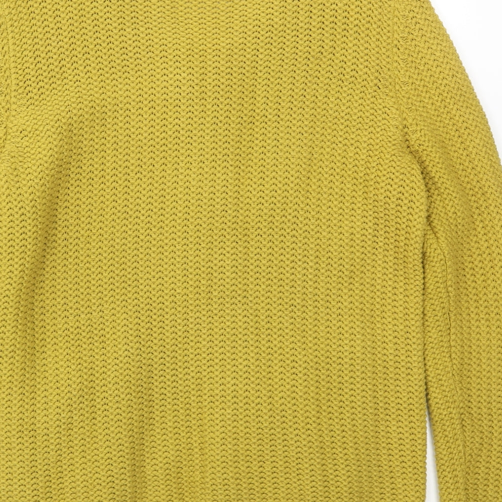 M&S Womens Yellow   Full Zip Jumper Size 16