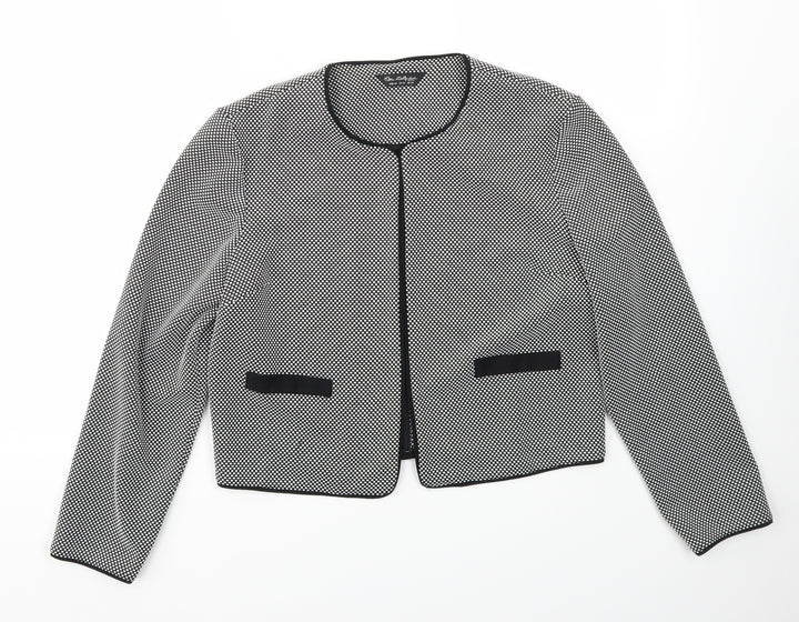 Miss Selfridge Womens Grey Jacket Blazer Size 14