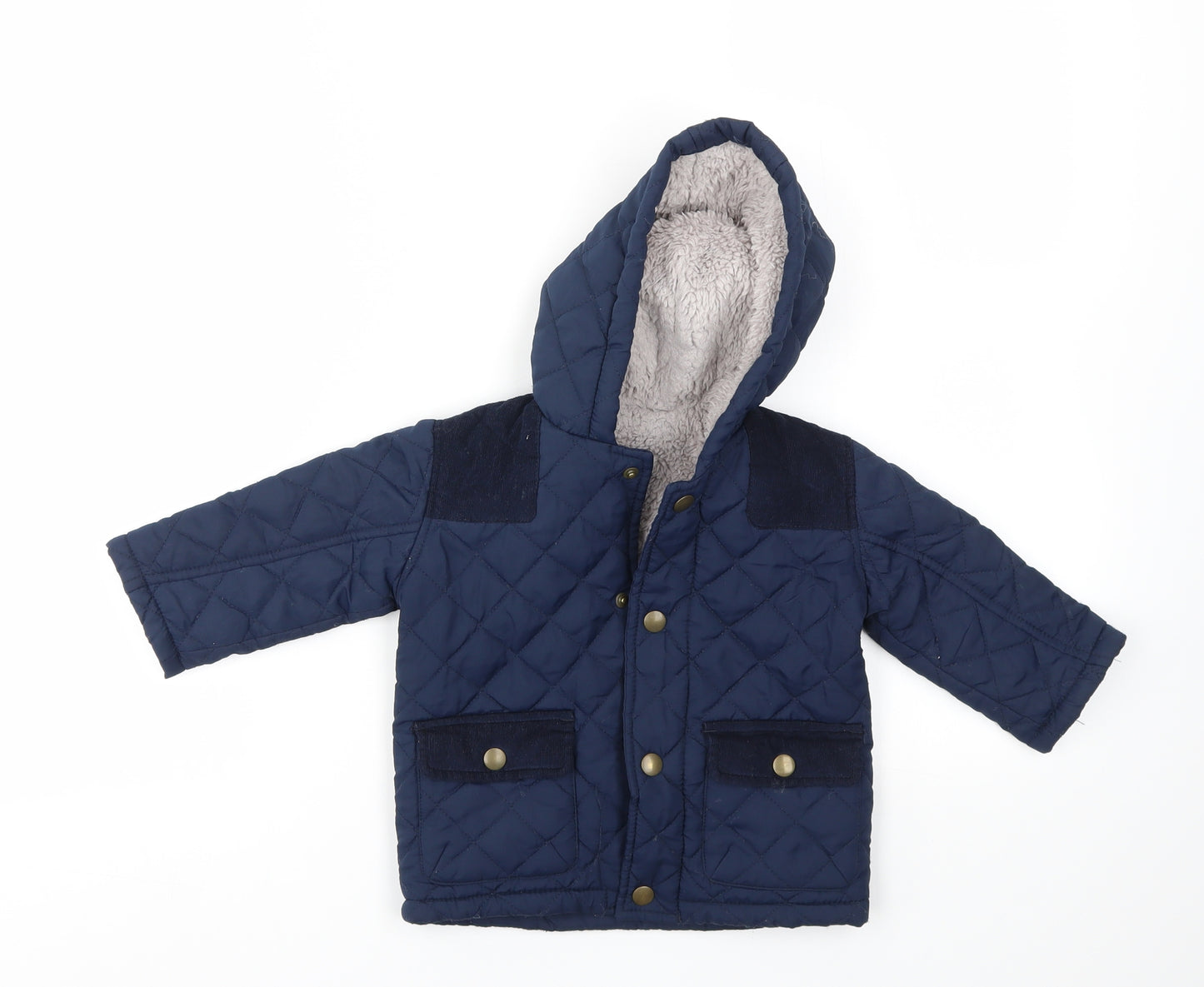 George Boys Blue   Basic Coat Coat Size 9-12 Months