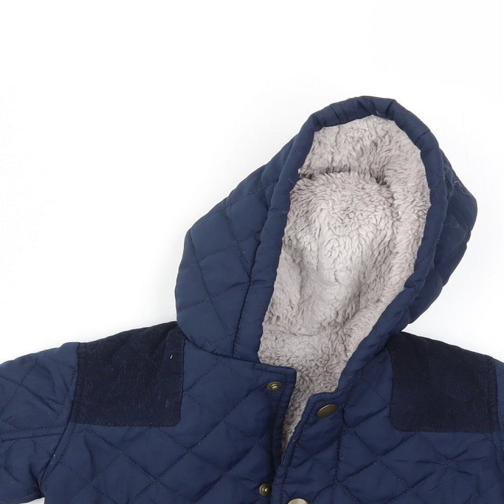 George Boys Blue   Basic Coat Coat Size 9-12 Months