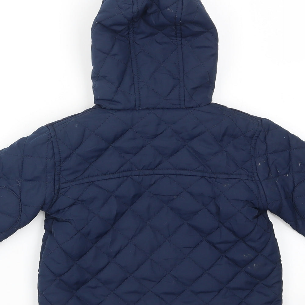 George Boys Blue   Basic Coat Coat Size 9-12 Months