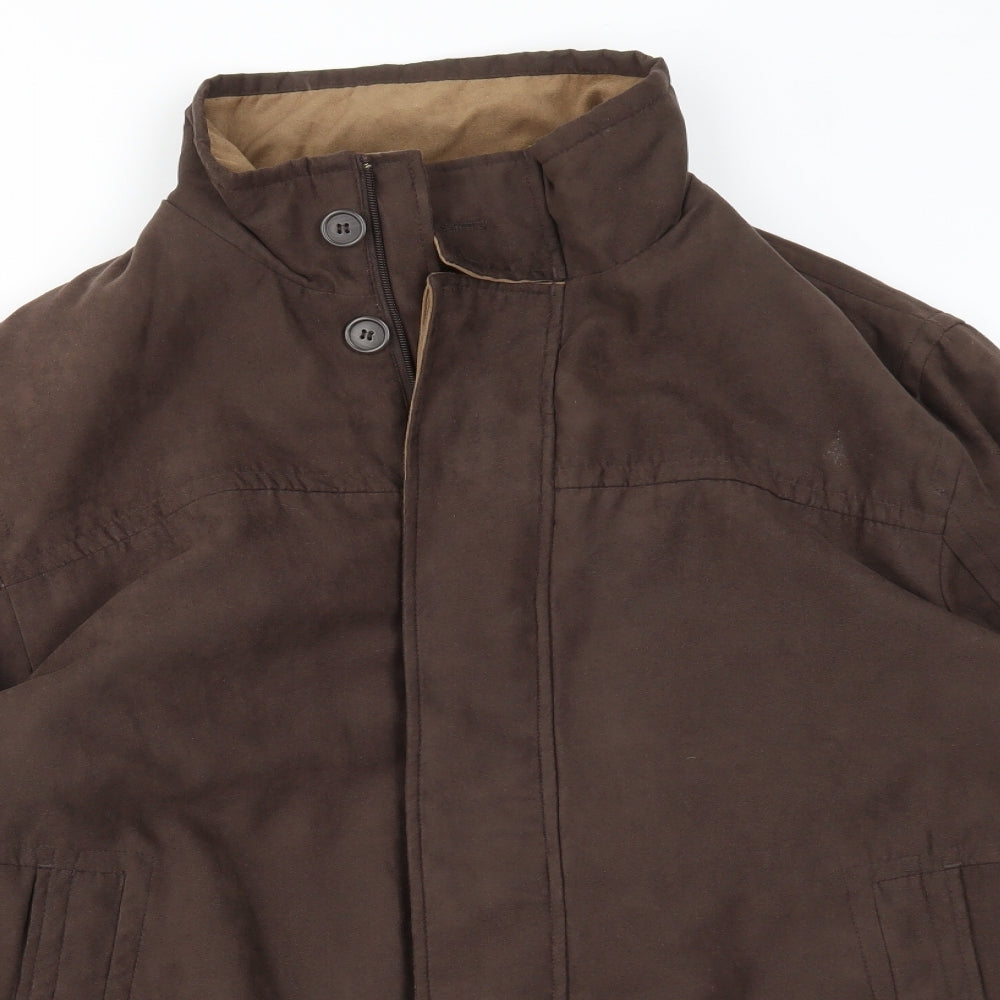 BHS Mens Brown   Jacket Coat Size L
