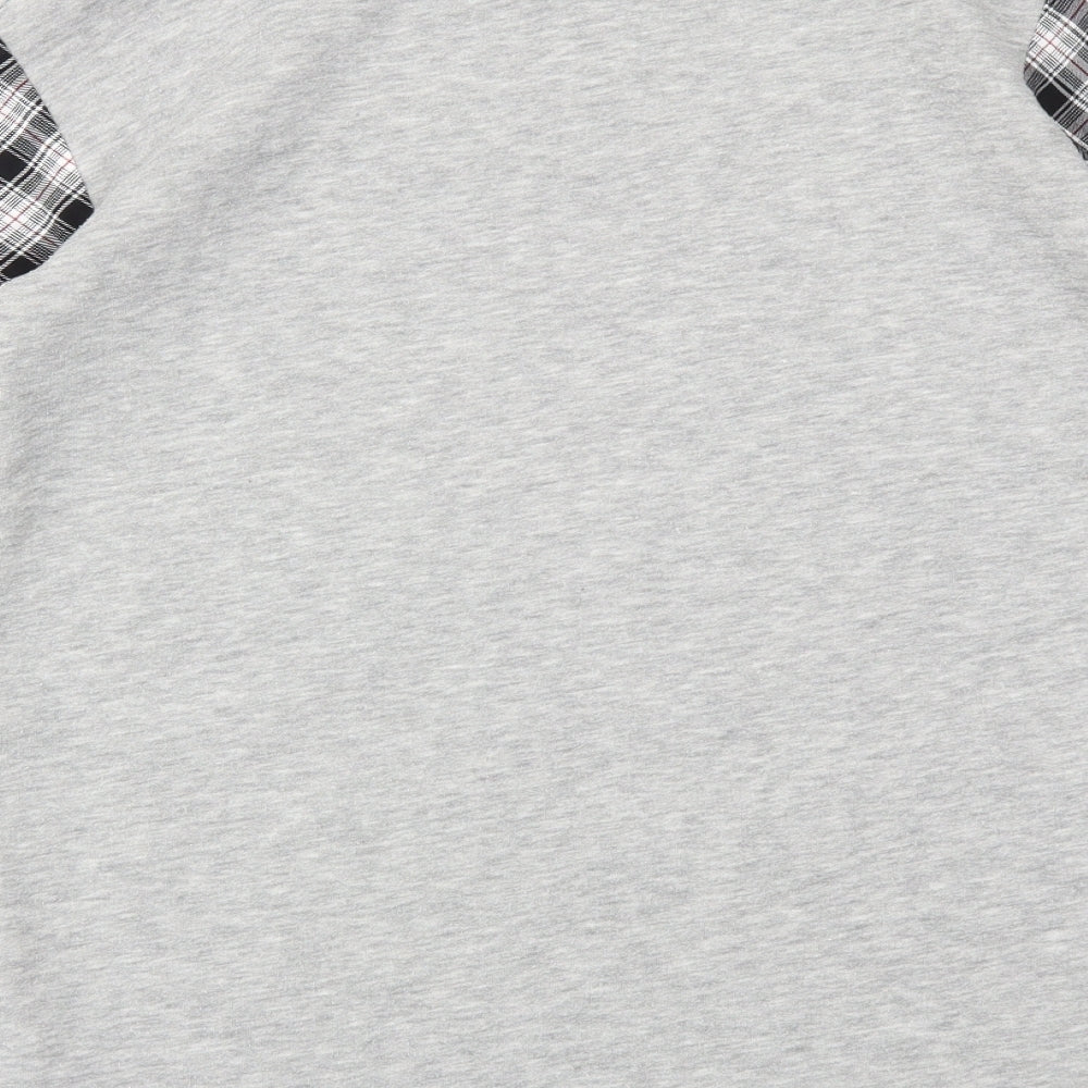 Zara Girls Grey Check  Jumper Dress  Size 10 Years