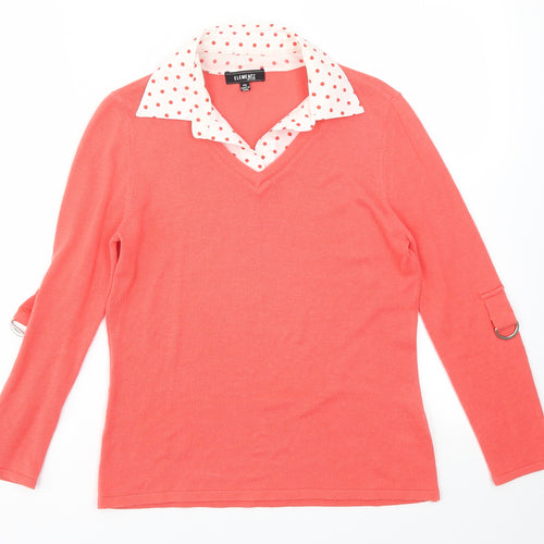 Elementz Womens Red   Pullover Jumper Size S