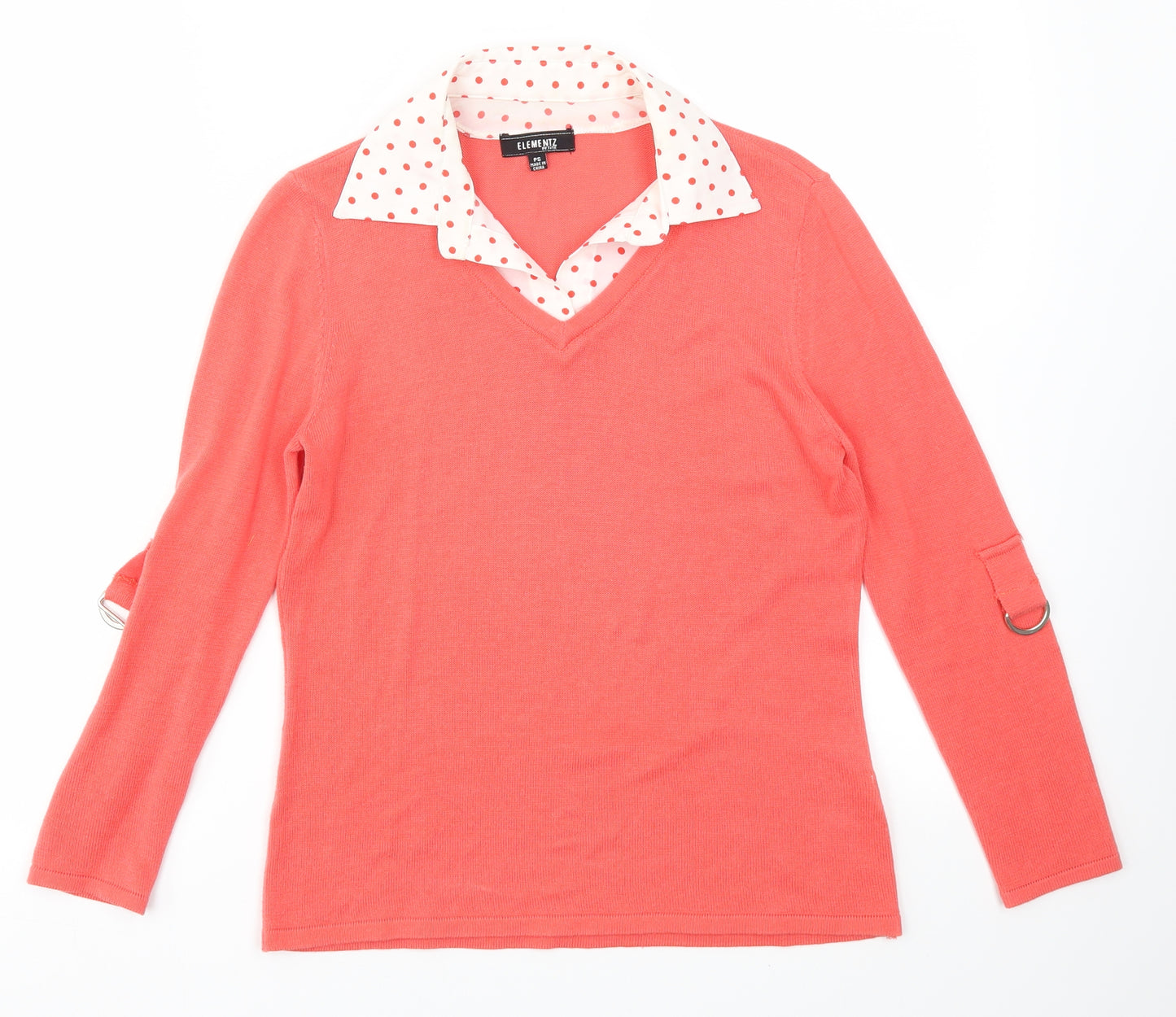 Elementz Womens Red   Pullover Jumper Size S
