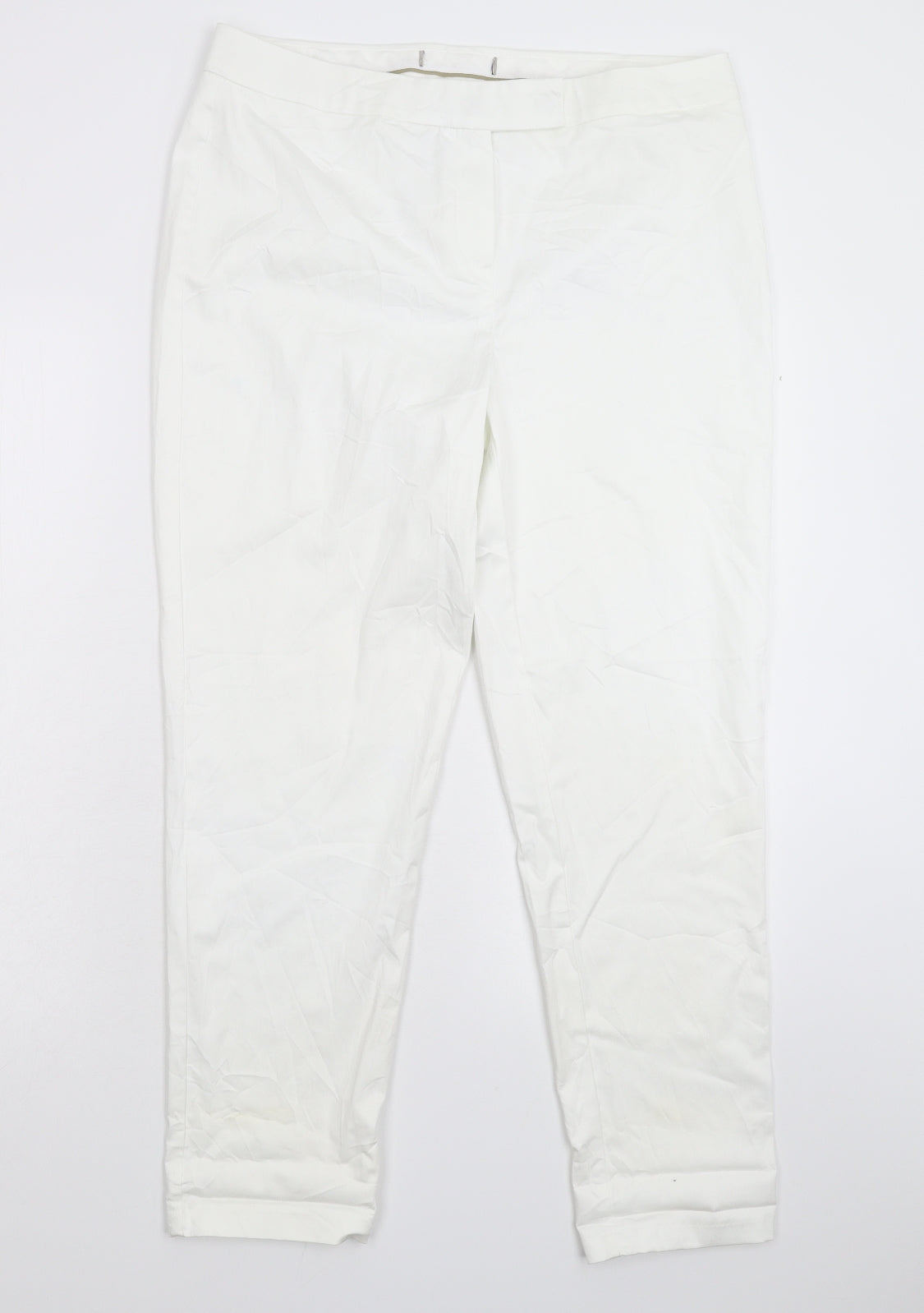 Preworn Mens White   Chino Trousers Size 33 in L28 in