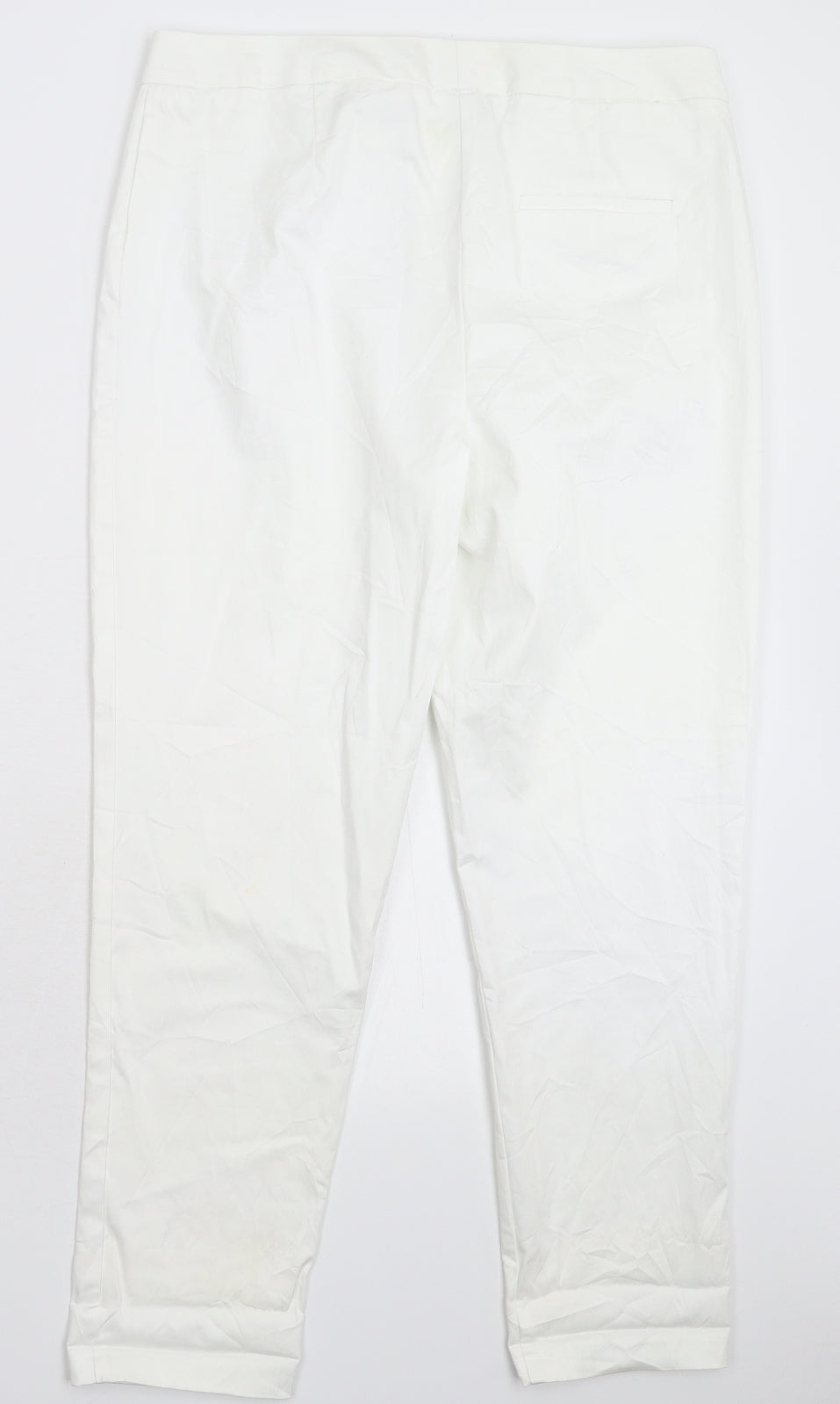 Preworn Mens White   Chino Trousers Size 33 in L28 in