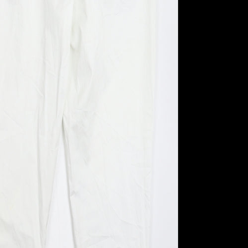 Preworn Mens White   Chino Trousers Size 33 in L28 in