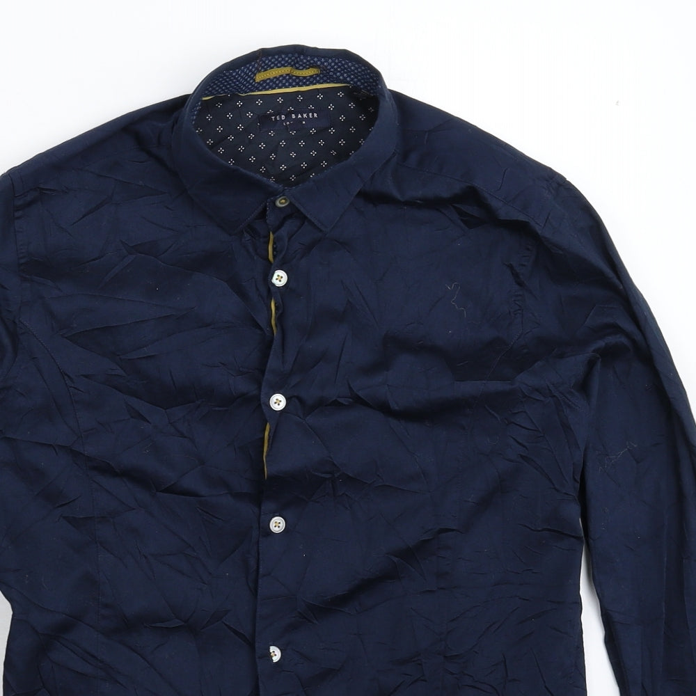 Ted Baker Mens Blue    Button-Up Size S