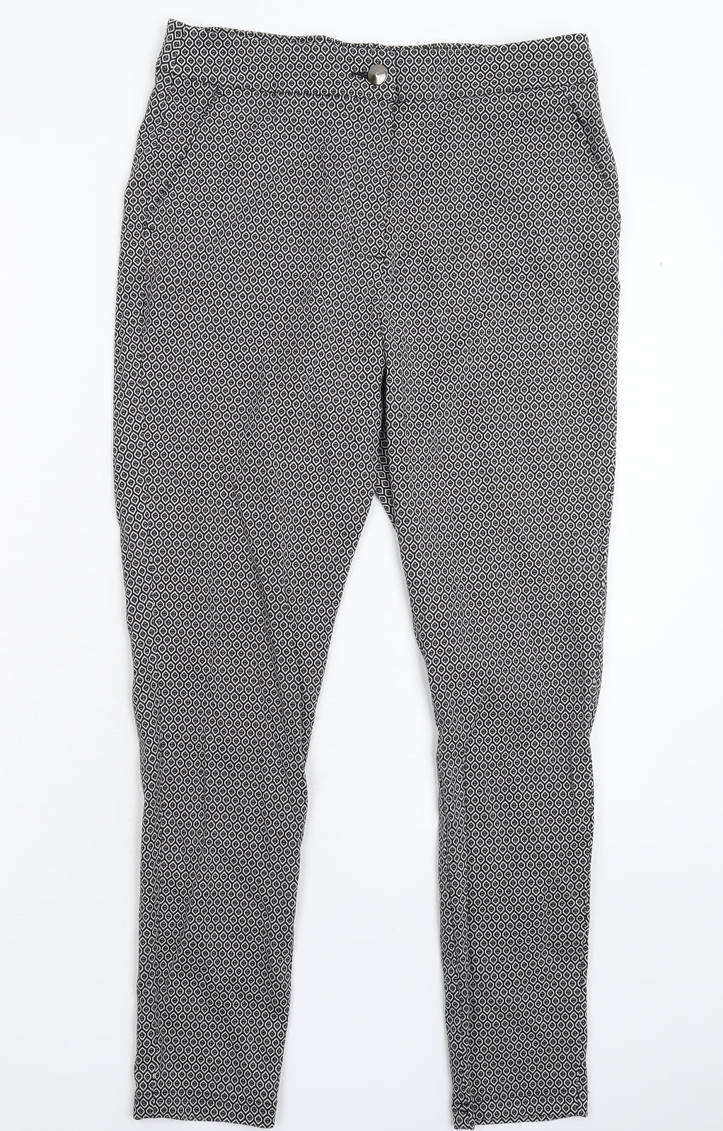 TU Womens Multicoloured Geometric  Trousers  Size 12 L28 in