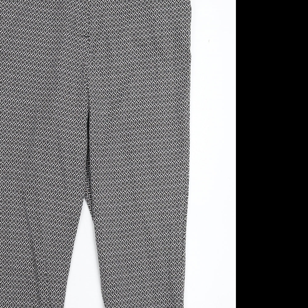 TU Womens Multicoloured Geometric  Trousers  Size 12 L28 in