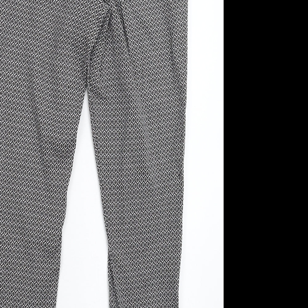 TU Womens Multicoloured Geometric  Trousers  Size 12 L28 in