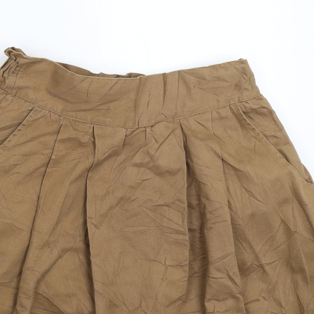 Fat Face Womens Grey   Pleated Skirt Size 12