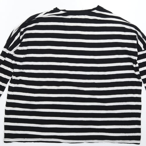 Atmosphere Womens Multicoloured Striped  Basic T-Shirt Size 8  - Oversized