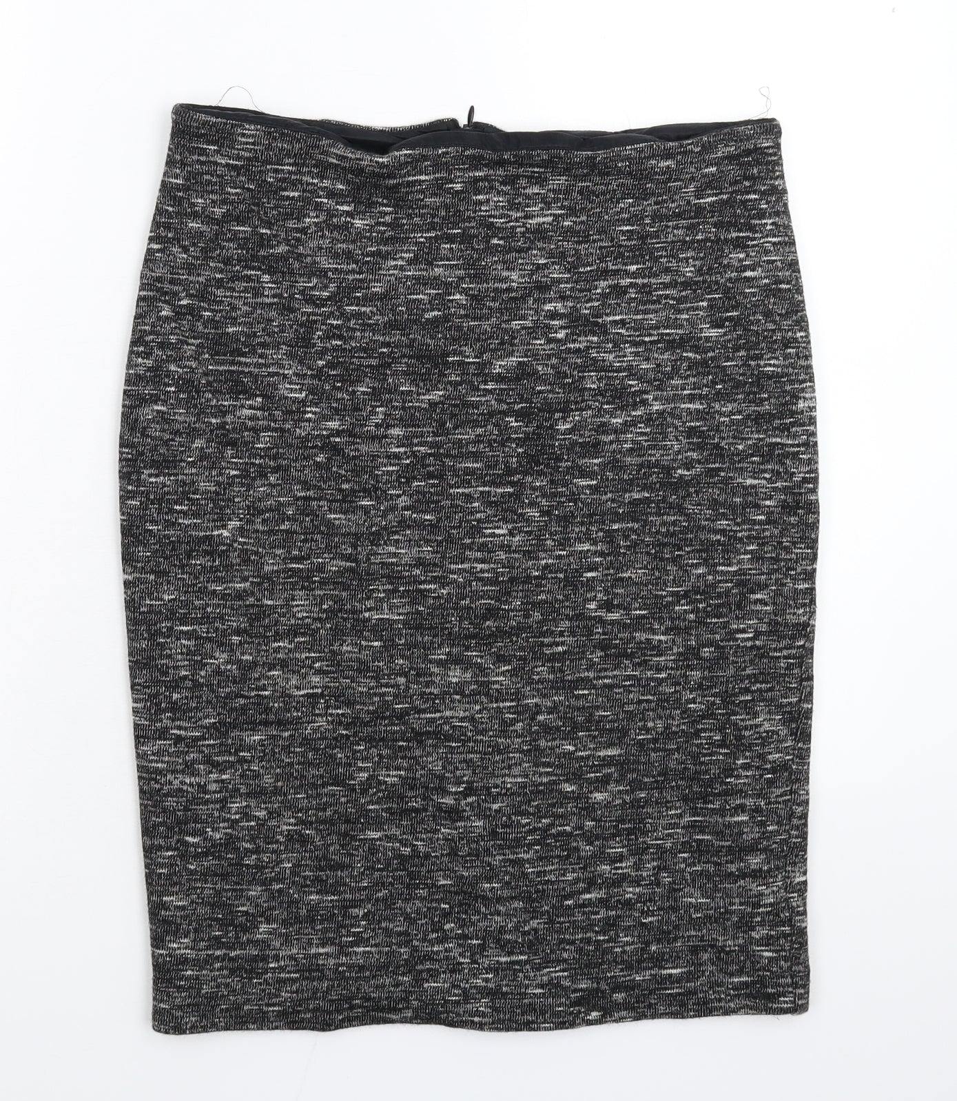 Marks and Spencer Womens Grey  Knit Straight & Pencil Skirt Size 12
