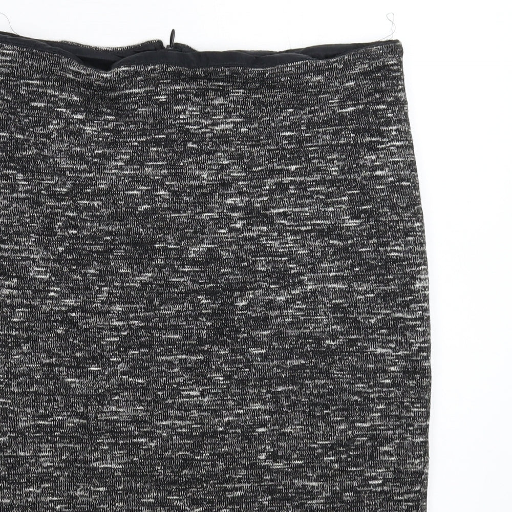 Marks and Spencer Womens Grey  Knit Straight & Pencil Skirt Size 12