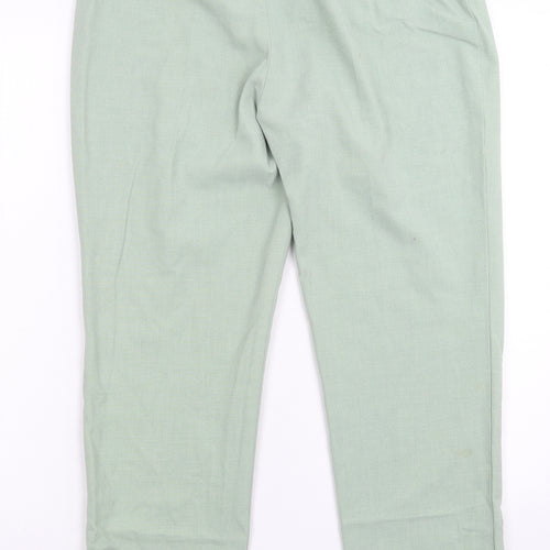 Anne Brooks Womens Green   Trousers  Size 14 L27 in