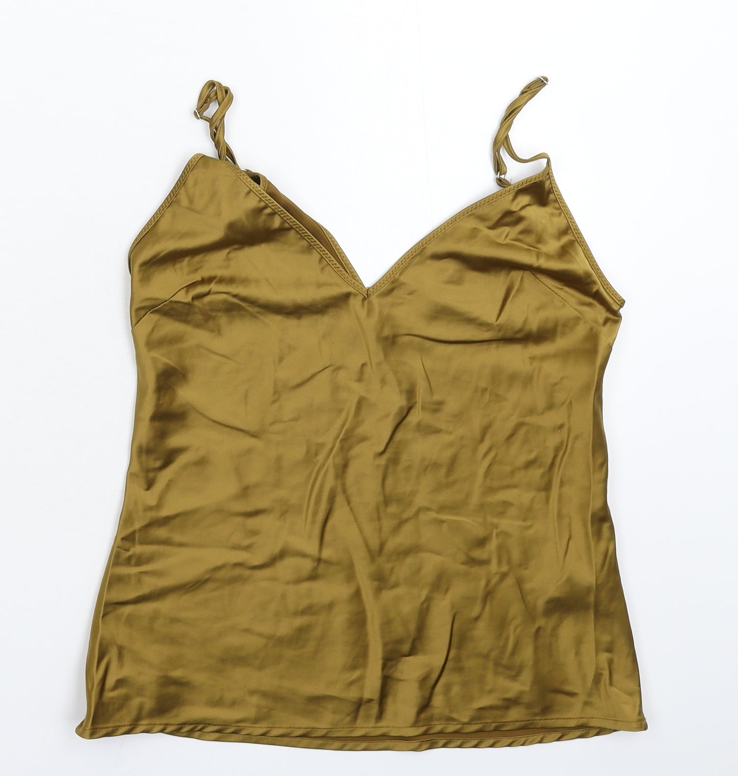 Zara Womens Gold   Basic Tank Size S