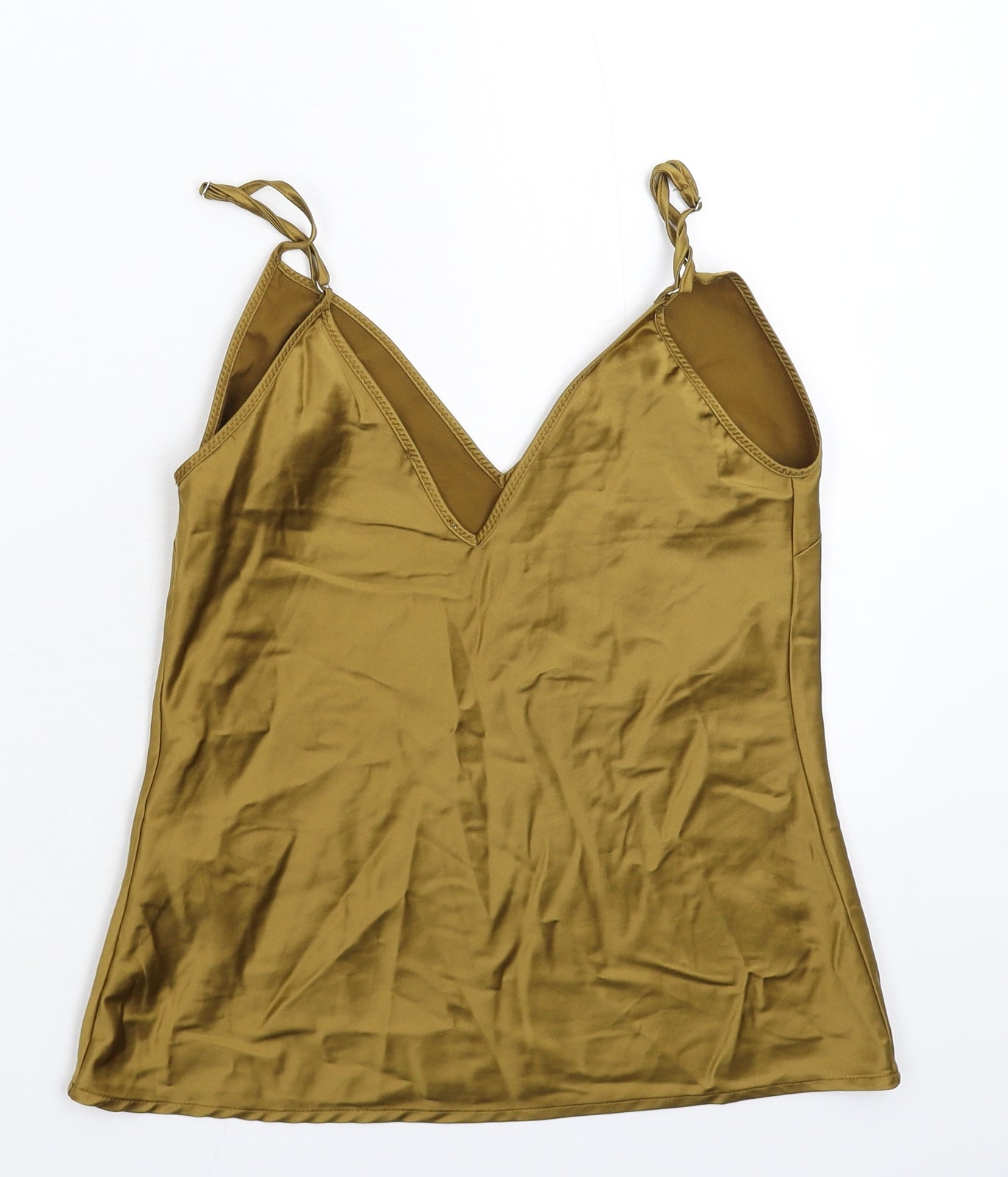 Zara Womens Gold   Basic Tank Size S