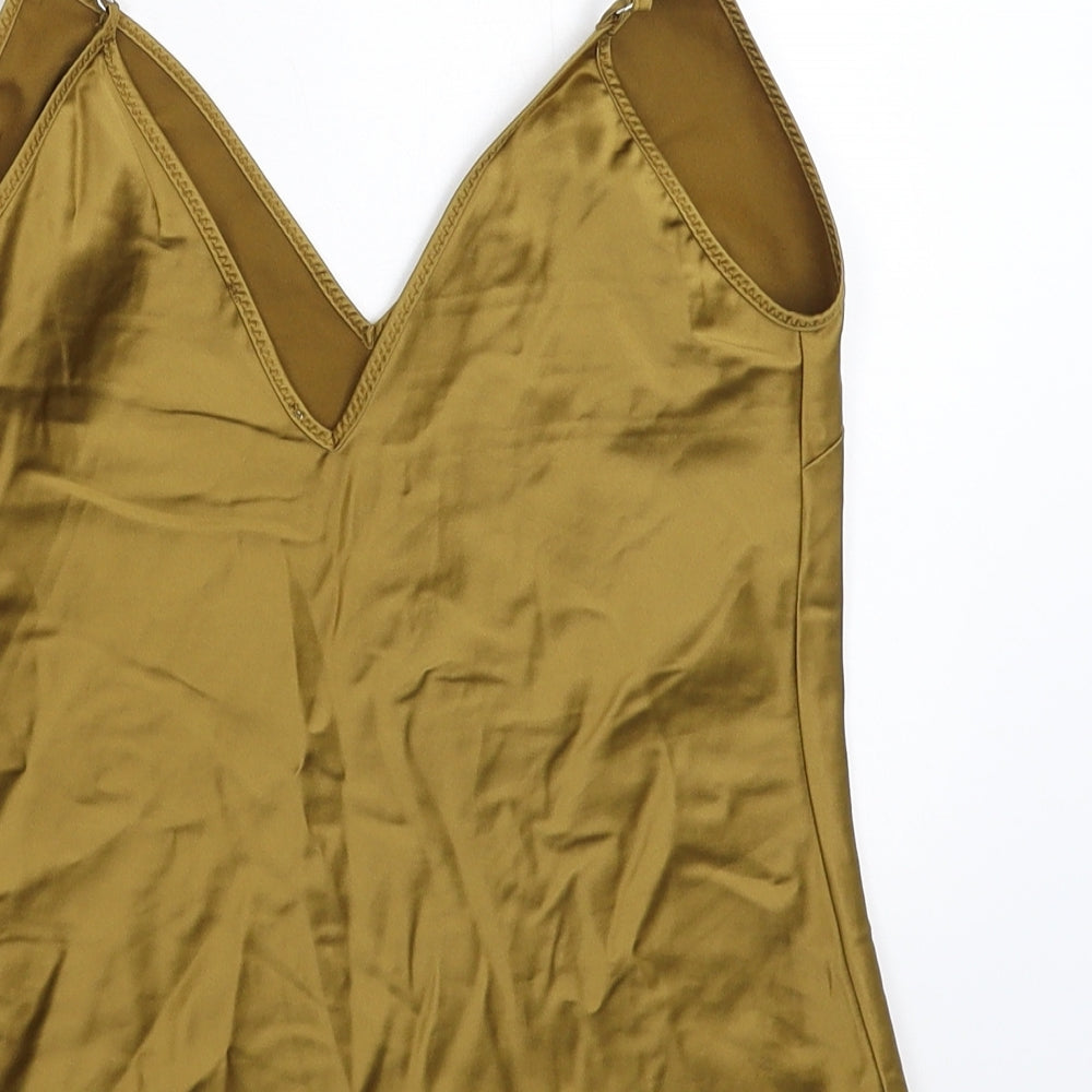 Zara Womens Gold   Basic Tank Size S