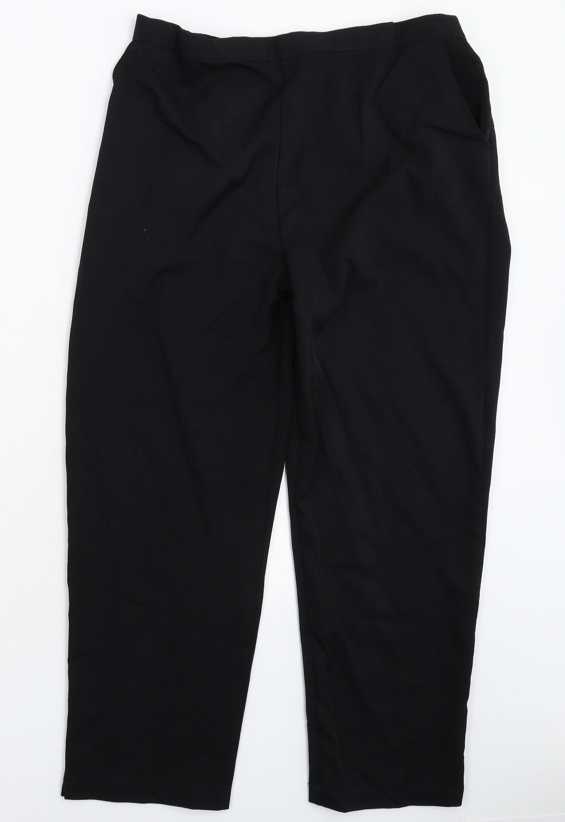 Preworn Womens Black   Trousers  Size 22 L26 in